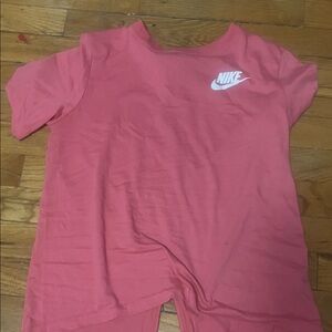 Nike Coral Tee with White Logo